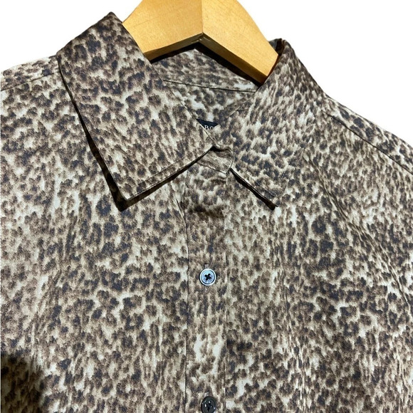 NWOT Talbots Leopard Button Down Size 4 - Picture 2 of 9